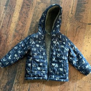 London Fog Kids Reversible Faux Fur-lined Jacket